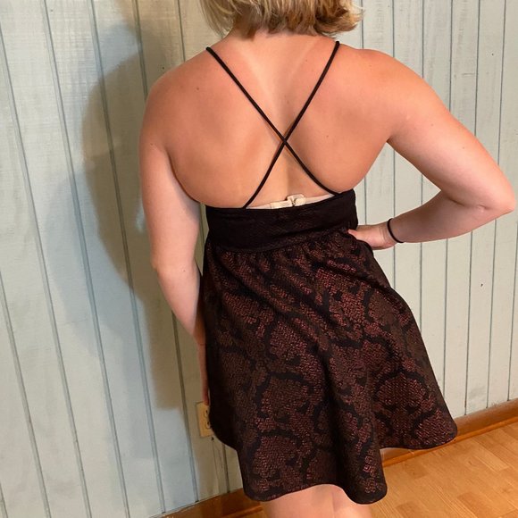 Red and Black Formal Dress - Picture 3 of 3